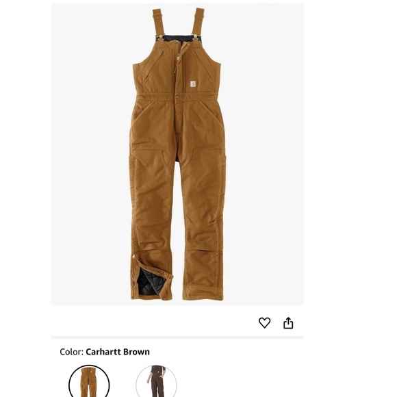 Carhartt Women´s Loose Fit Washed Duck Insulated Biberall,All Products : American Fashion Style Bags On Sale